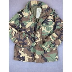 Vintage M65 Field Jacket Camo Alpha Industries Scovill Zipper Men’s Medium